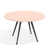 mesa reuniones 130cm rosa nube tekno mesa de reuniones 130cm 1