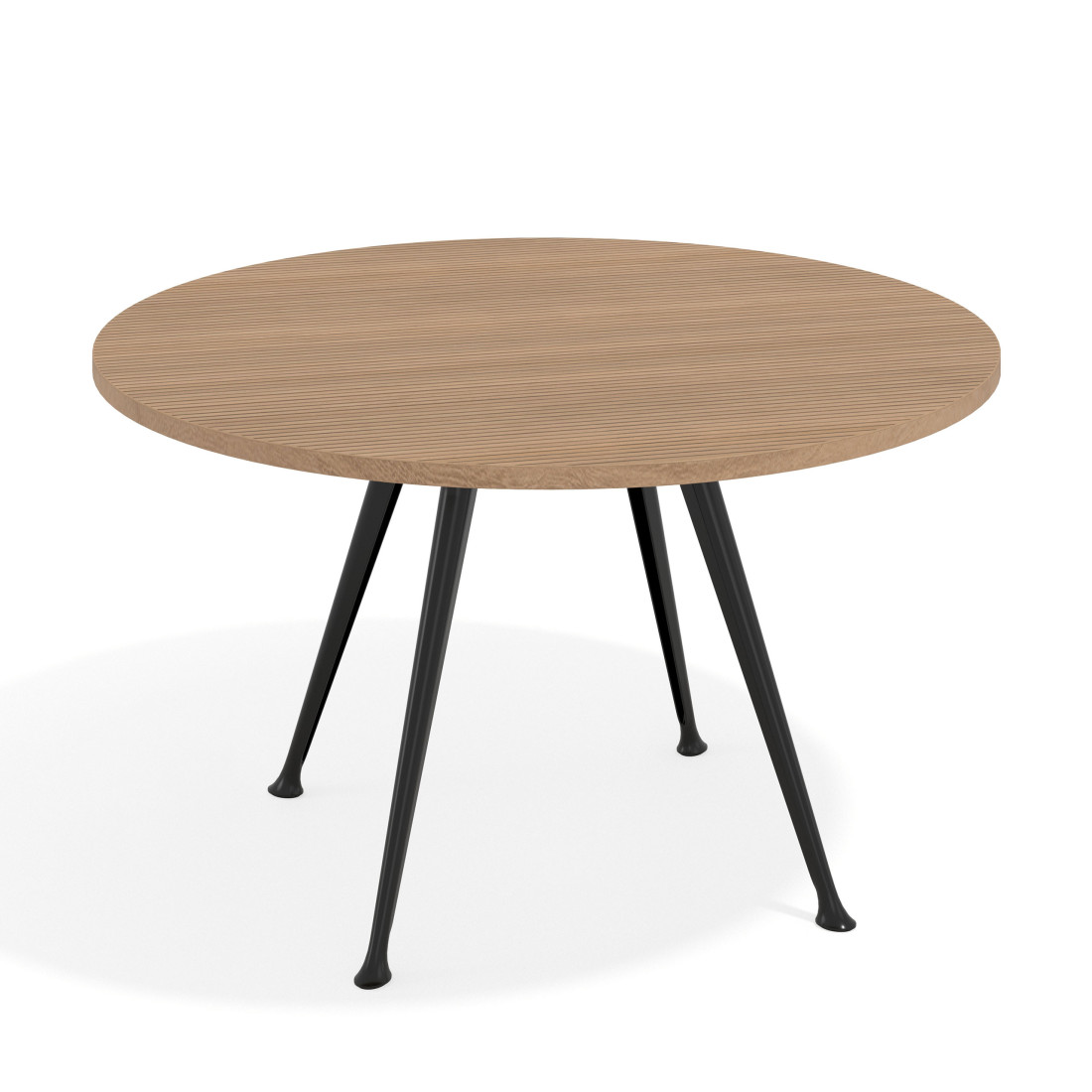 mesa reuniones 130cm rayado natural tekno mesa de reuniones 130cm 1