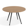 mesa reuniones 130cm rayado natural tekno mesa de reuniones 130cm 1