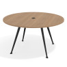 mesa reuniones 150cm rayado natural tekno mesa de reuniones 150cm 1