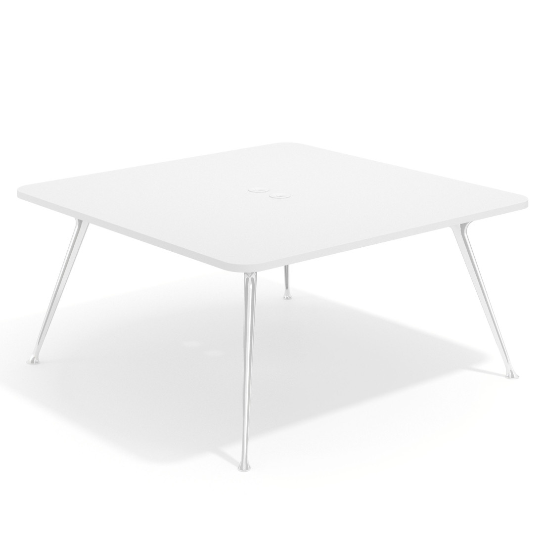mesa reuniones 160x160 blanco mate tekno mesa fondo 160cm 1