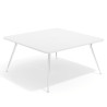 mesa reuniones 160x160 blanco mate tekno mesa fondo 160cm 1