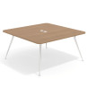 mesa reuniones 160x160 rayado natural tekno mesa fondo 160cm 1