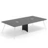 mesa reuniones 340x160 gris tormenta tekno mesa doble fondo 160cm 1