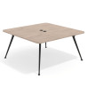 mesa reuniones 160x160 sahara tekno mesa fondo 160cm 1