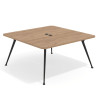 mesa reuniones 160x160 naturale tekno mesa fondo 160cm 1