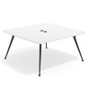 mesa reuniones 160x160 blanco mate tekno mesa fondo 160cm 1