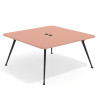 mesa reuniones 160x160 rosa talco tekno mesa fondo 160cm 1