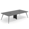 mesa reuniones 260x160 gris tormenta tekno mesa doble fondo 160cm 1