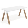 mesa de escritorio 120x80 blanco mate uvepro curvo 1