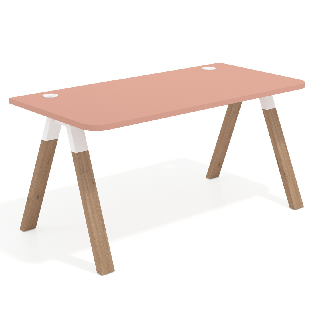 mesa de escritorio 120x80 rosa talco uvepro curvo 1