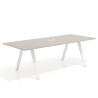 mesa co working 220x100 gris coco uvepro mesa de reuniones fondo 100cm recto 1