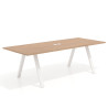 mesa co working 220x100 siroco uvepro mesa de reuniones fondo 100cm recto 1