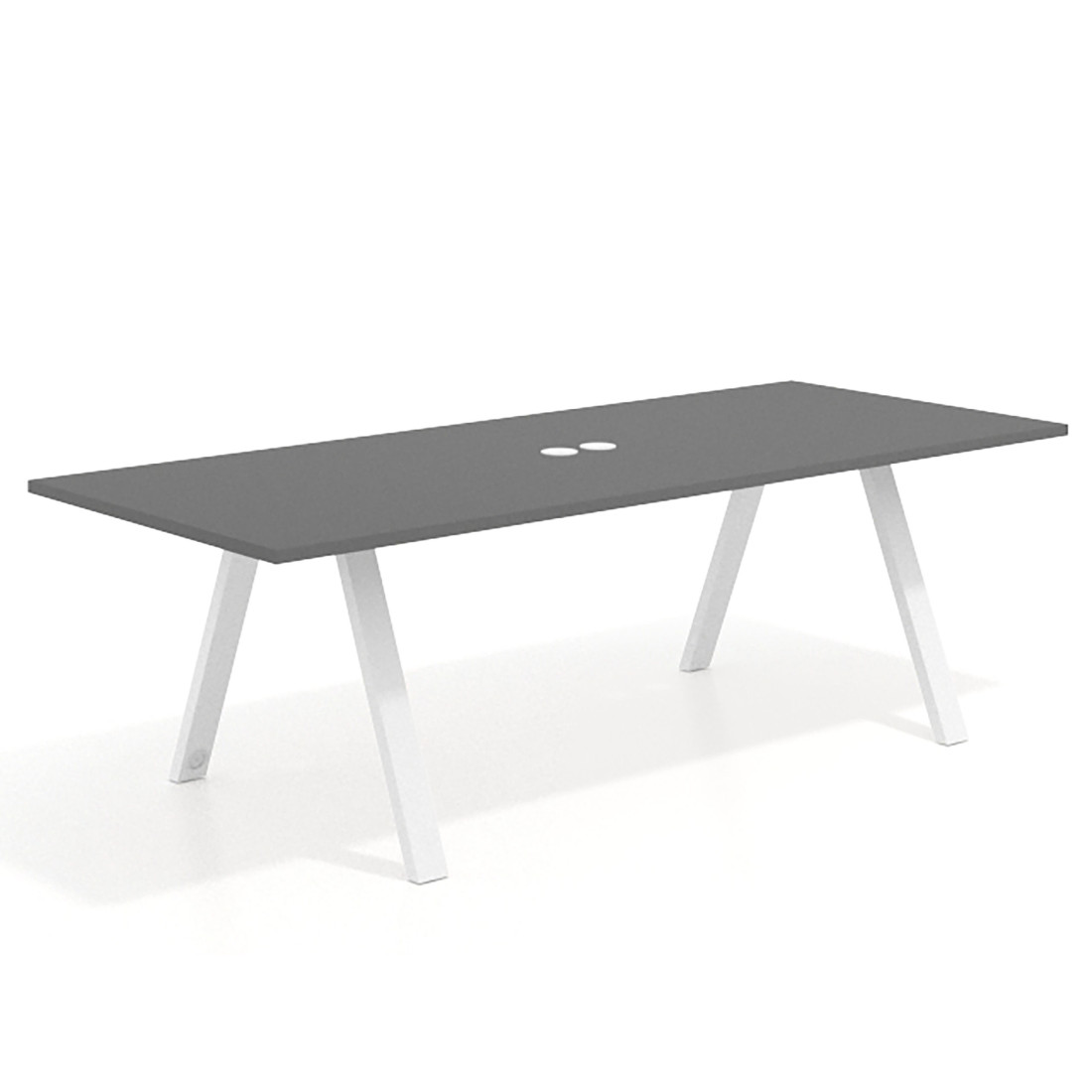 mesa co working 220x100 gris tormenta uvepro mesa de reuniones fondo 100cm recto 1