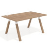 mesa de escritorio 120x100 naturale uvepro mesa individual fondo 100cm recto 1