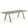 mesa co working 220x100 rayado sauce uvepro mesa de reuniones fondo 100cm recto 1