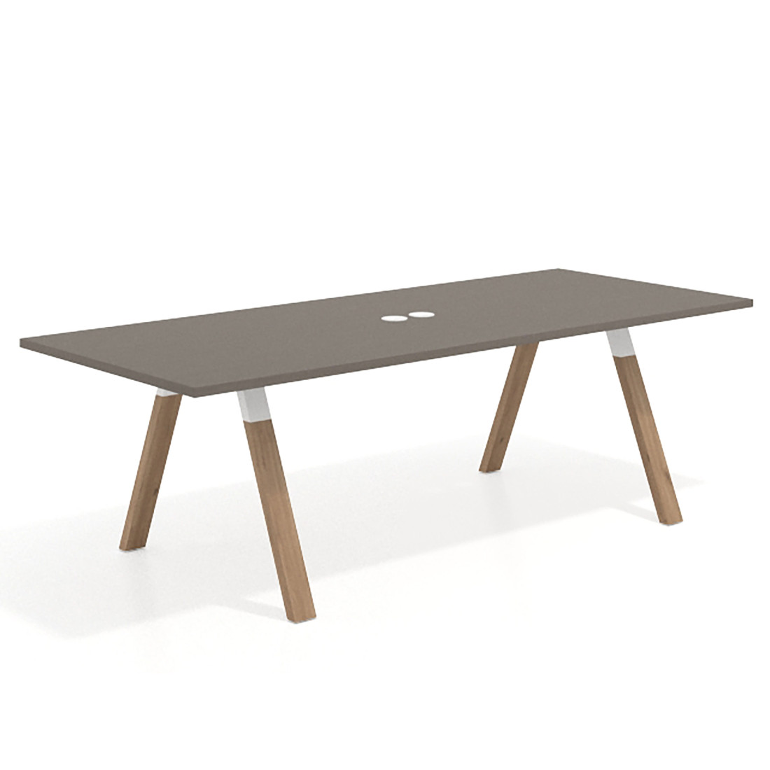 mesa co working 220x100 etna uvepro mesa de reuniones fondo 100cm recto 1
