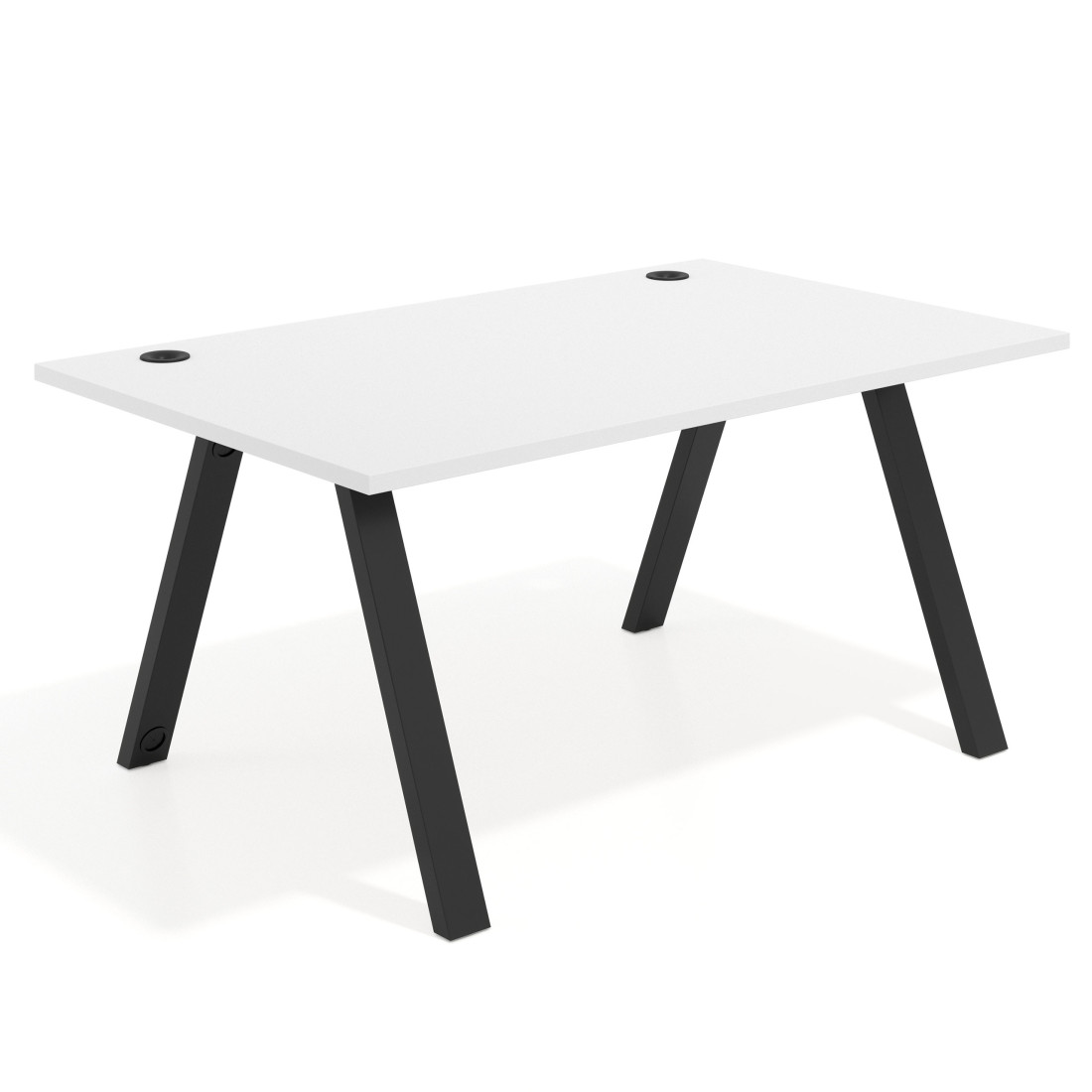mesa de escritorio 120x100 blanco mate uvepro mesa individual fondo 100cm recto 1