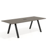 mesa co working 220x100 etna uvepro mesa de reuniones fondo 100cm recto 1
