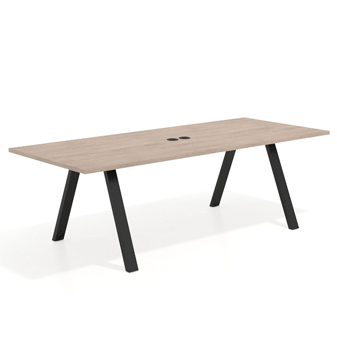 mesa co working 220x100 sahara uvepro mesa de reuniones fondo 100cm recto 1