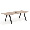 mesa co working 220x100 sahara uvepro mesa de reuniones fondo 100cm recto 1
