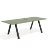 mesa co working 220x100 rayado sauce uvepro mesa de reuniones fondo 100cm recto 1