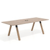 mesa co working 220x100 sahara uvepro mesa de reuniones fondo 100cm recto 1