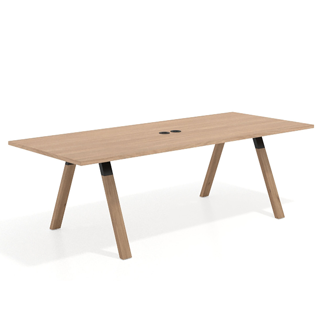 mesa co working 220x100 siroco uvepro mesa de reuniones fondo 100cm recto 1