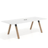mesa co working 220x100 albo uvepro mesa de reuniones fondo 100cm recto 1