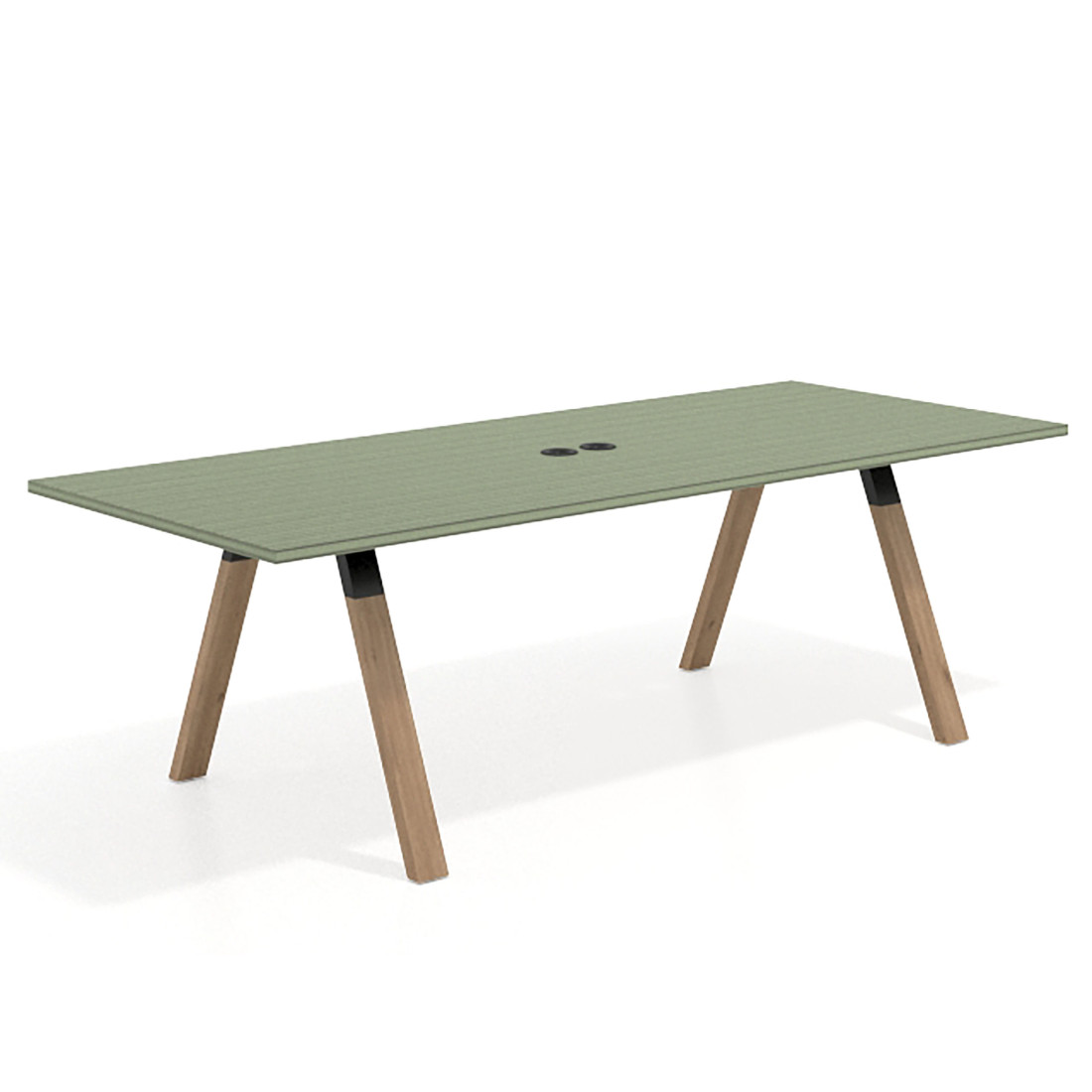 mesa co working 220x100 rayado sauce uvepro mesa de reuniones fondo 100cm recto 1