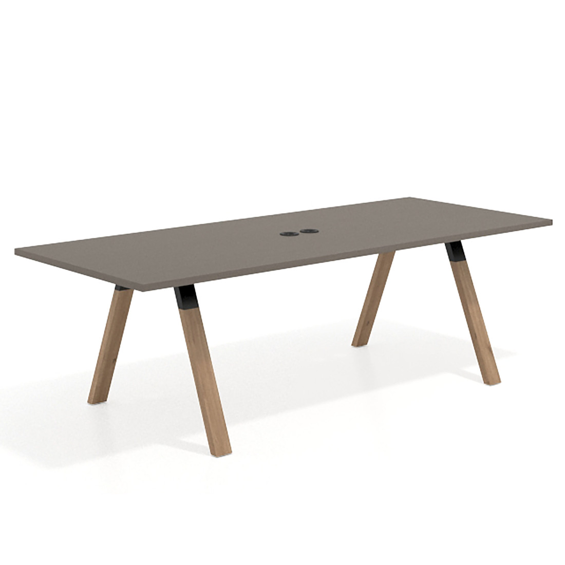 mesa co working 220x100 etna uvepro mesa de reuniones fondo 100cm recto 1