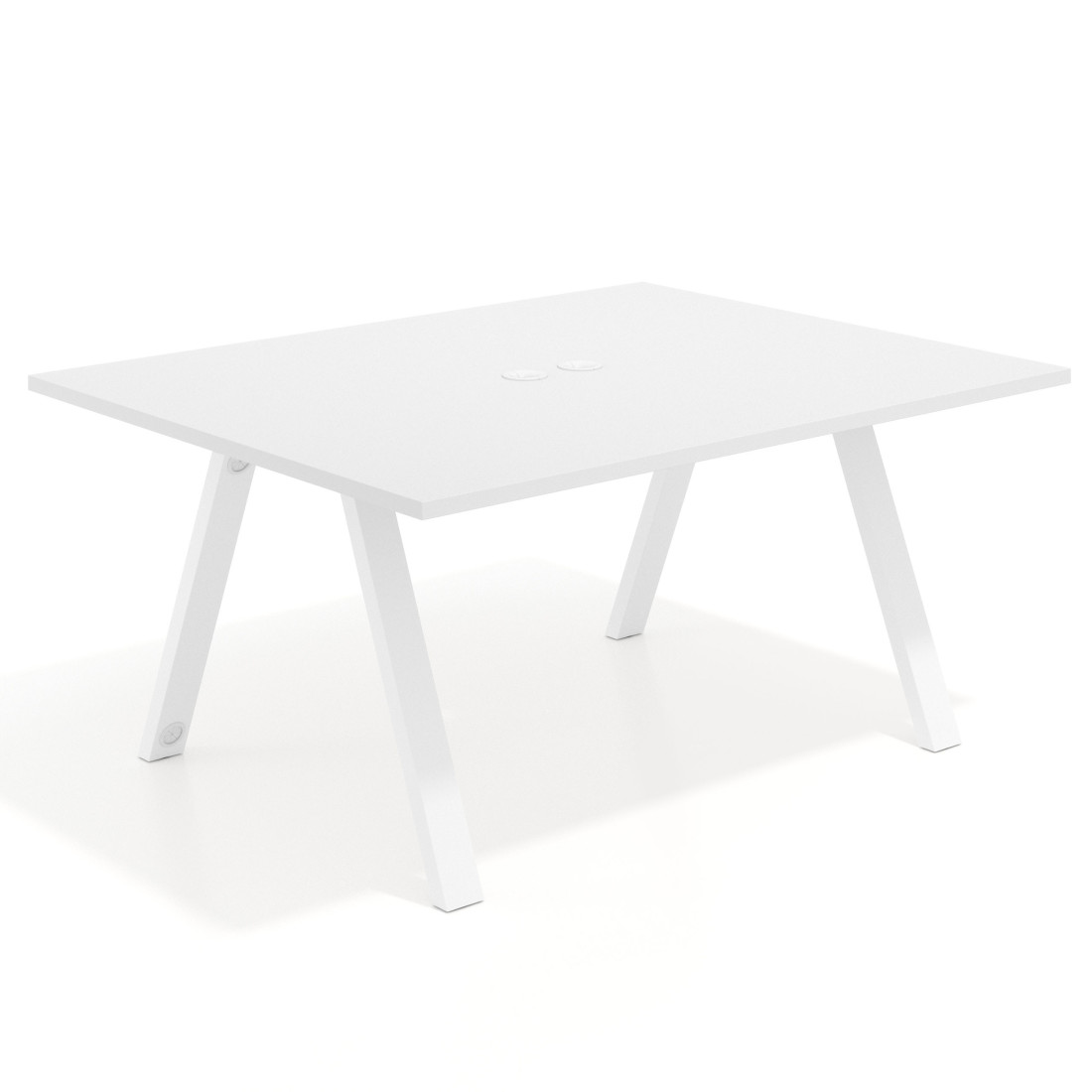 mesa co working 120x126 blanco mate uvepro mesa coworking fondo 126cm recto 1