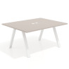 mesa co working 120x126 gris coco uvepro mesa coworking fondo 126cm recto 1
