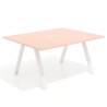 mesa co working 120x126 rosa nube uvepro mesa coworking fondo 126cm recto 1