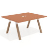 mesa co working 120x126 terracota uvepro mesa coworking fondo 126cm recto 1