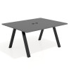 mesa co working 160x126 gris tormenta uvepro mesa coworking fondo 126cm recto 1