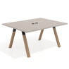 mesa co working 200x126 rayado coco uvepro mesa coworking fondo 126cm recto 1