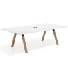 mesa co working 220x126 blanco mate uvepro mesa de reuniones fondo 126cm recto 1