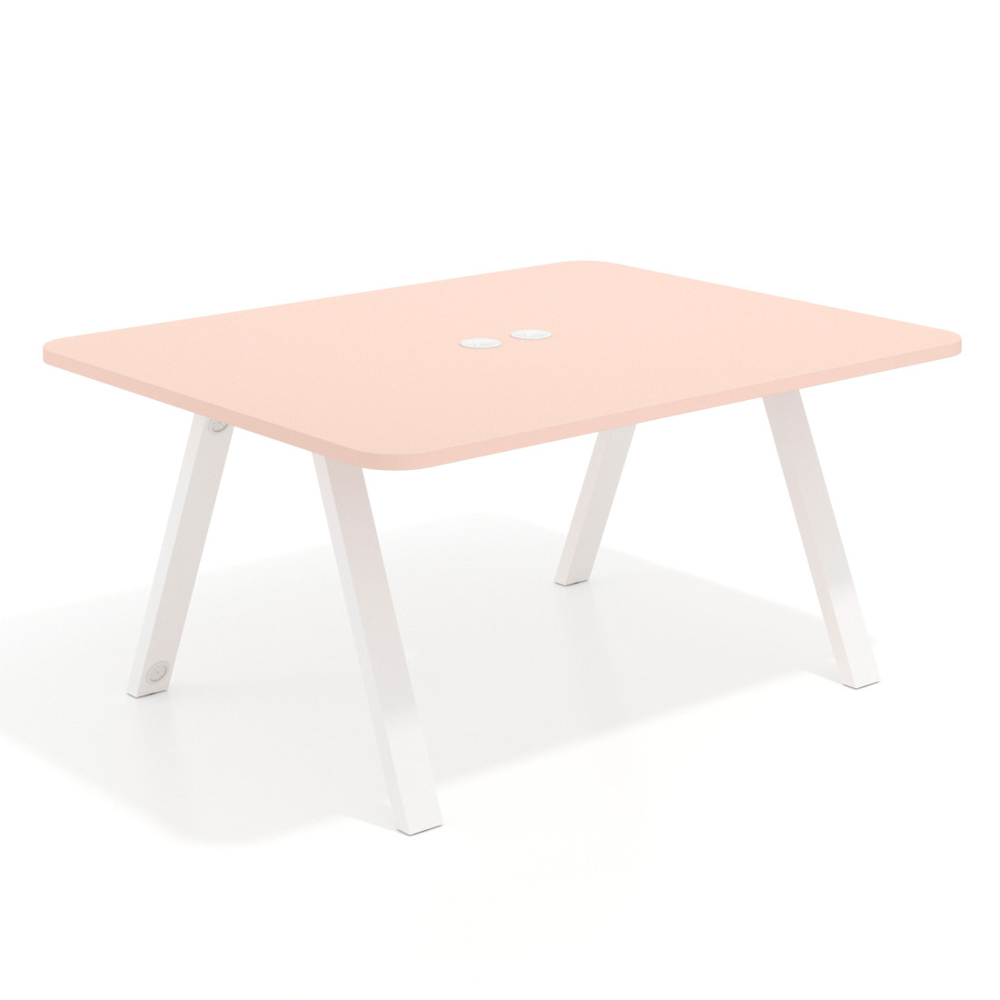 mesa co working 120x126 rosa nube uvepro curvo 1