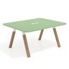 mesa co working 120x126 verde talco uvepro curvo 1