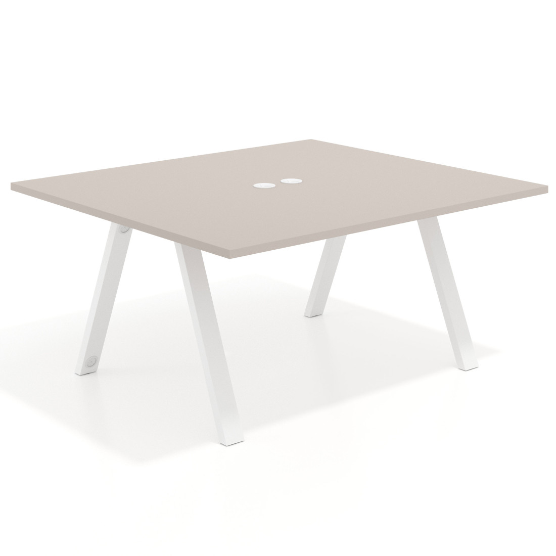 mesa co working 120x142 gris coco uvepro mesa coworking fondo 142cm recto 1