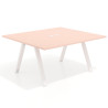mesa co working 120x142 rosa nube uvepro mesa coworking fondo 142cm recto 1