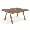 mesa co working 160x142 noce sabi uvepro mesa coworking fondo 142cm recto 1