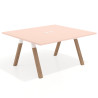 mesa co working 120x142 rosa nube uvepro mesa coworking fondo 142cm recto 1