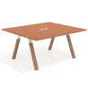 mesa co working 120x142 terracota uvepro mesa coworking fondo 142cm recto 1