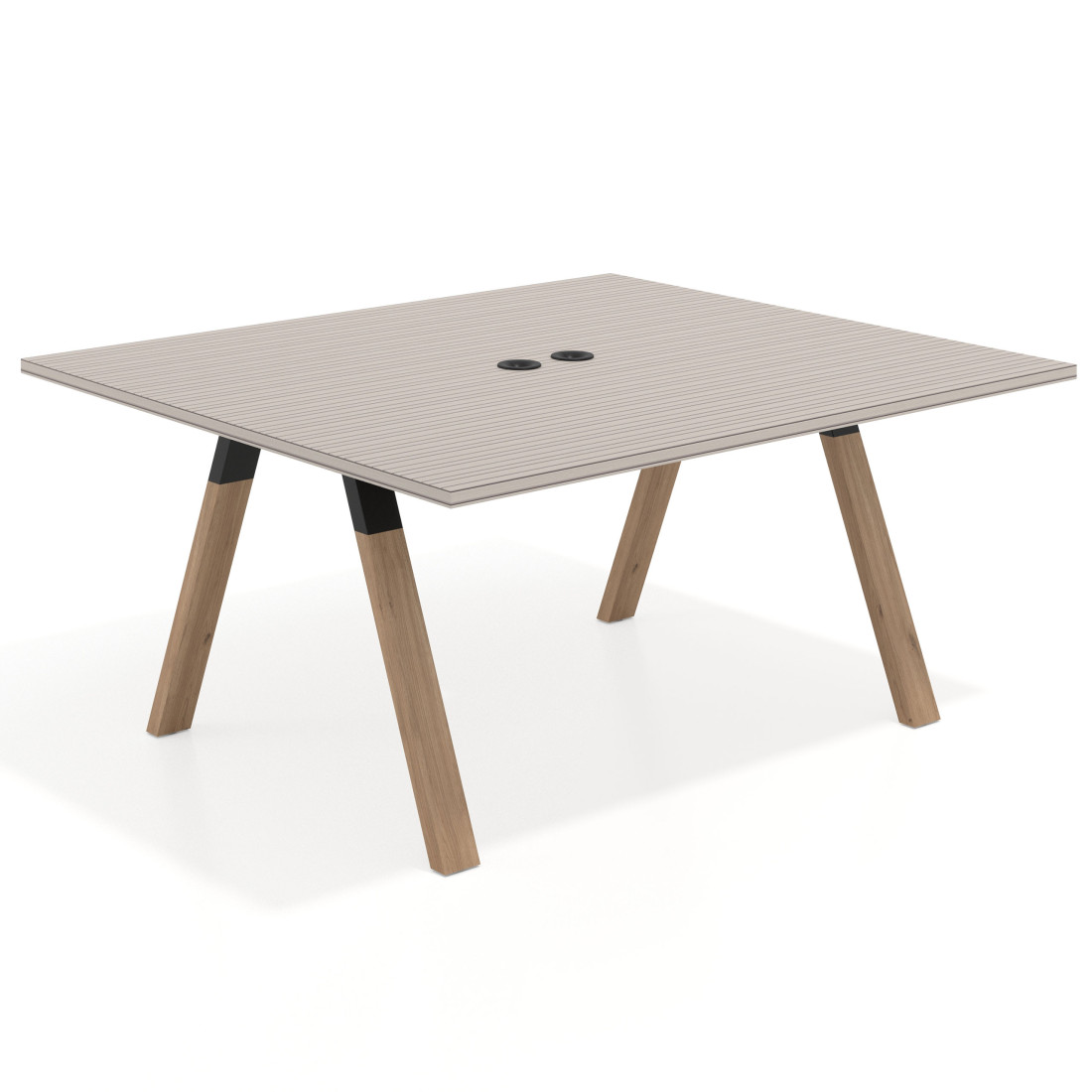 mesa co working 120x142 rayado coco uvepro mesa coworking fondo 142cm recto 1