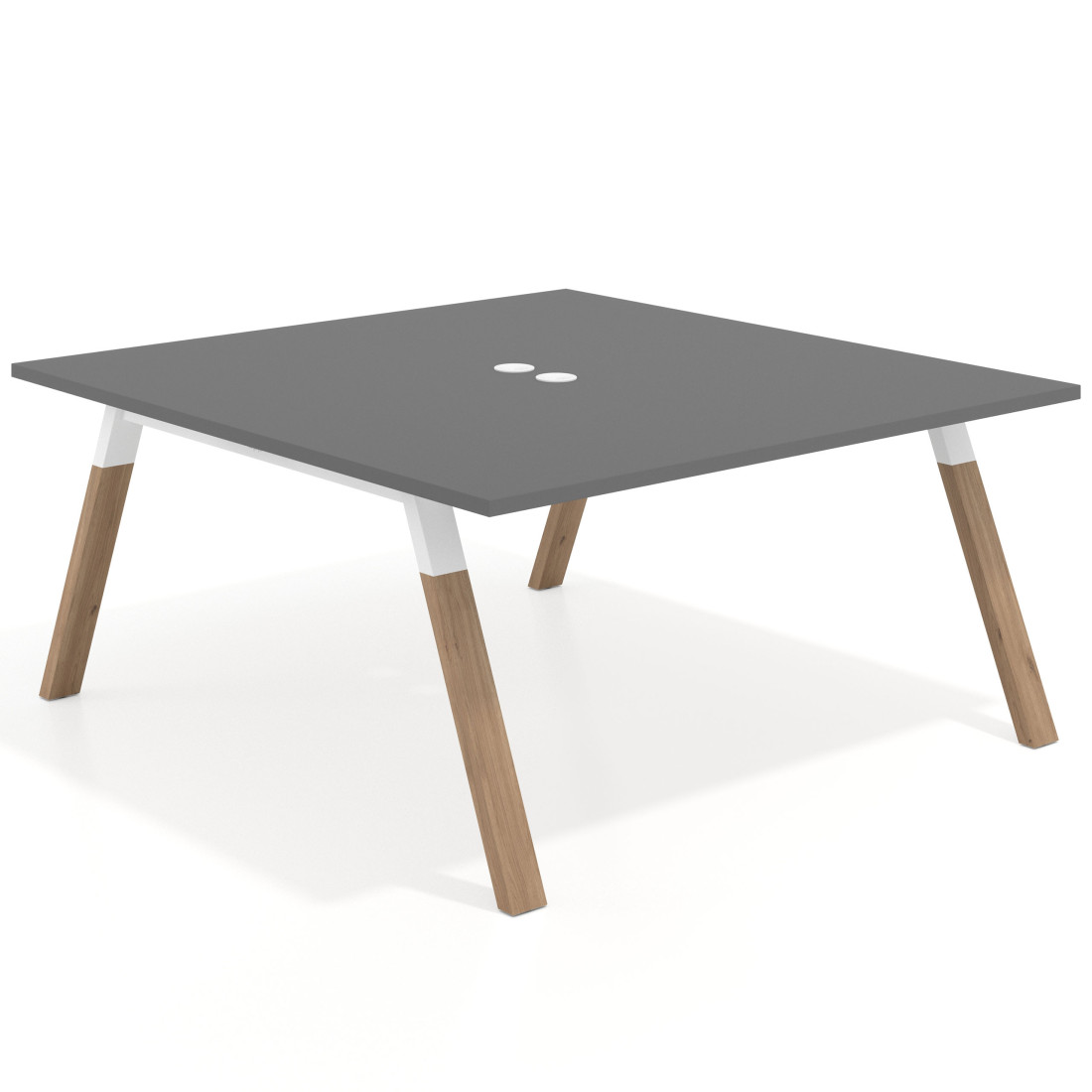 mesa multipuesto 160x166 gris tormenta uvepro mesa coworking fondo 166cm recto 1