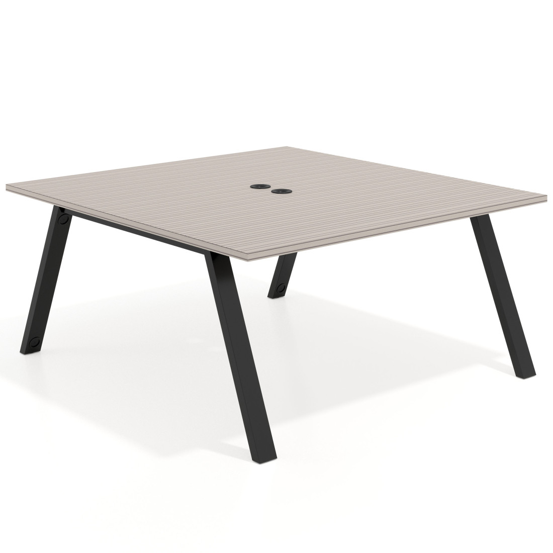 mesa multipuesto 120x166 rayado coco uvepro mesa coworking fondo 166cm recto 1