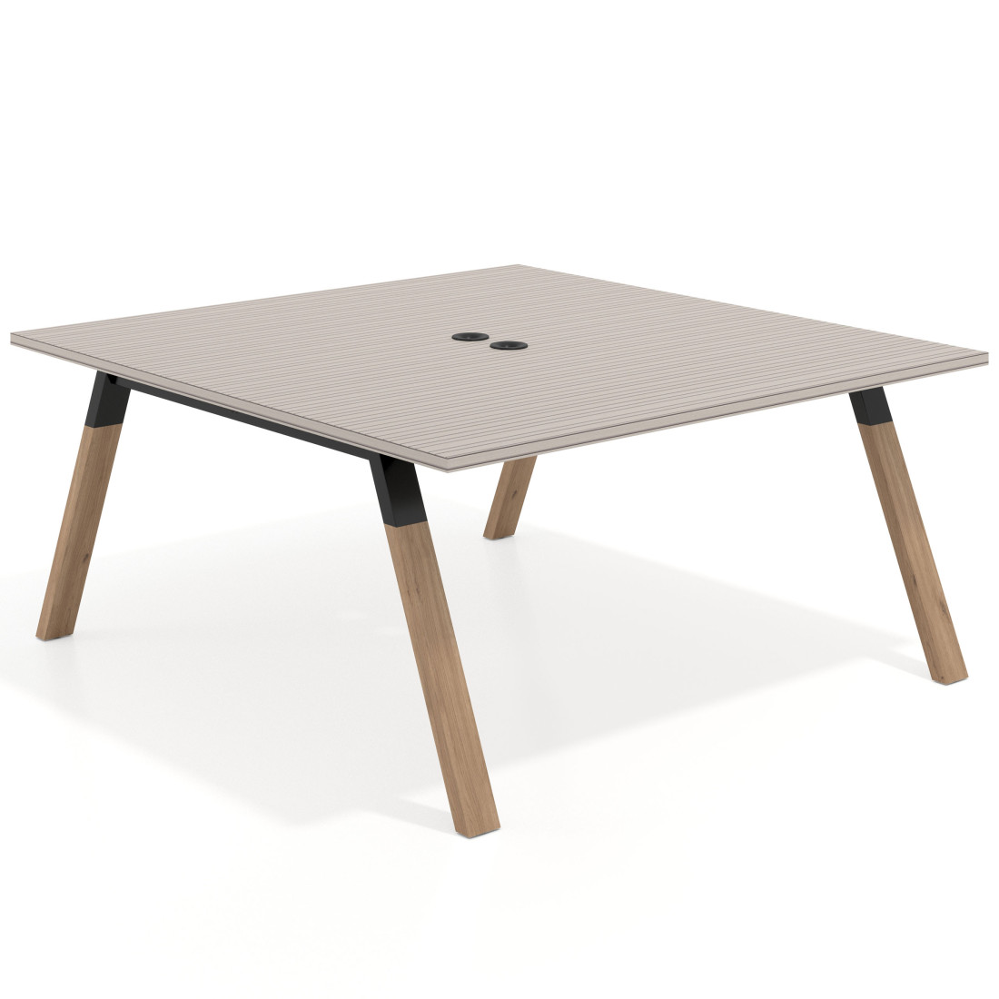 mesa multipuesto 120x166 rayado coco uvepro mesa coworking fondo 166cm recto 1