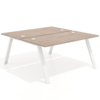 Mesa multipuesto UvePro Bench fondo 166 cm, estructura blanca - SAHARA, 120x166
